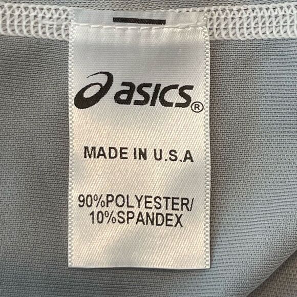 Asics Shoji Hydrology Soccer Jersey Gray White Short Sleeve V-Neck XL - Picture 8 of 9